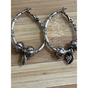 Vintage heart Clasp Loop, Brighton earrings
